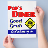 Poppen Diner Keuken Art Flyer (Hand)
