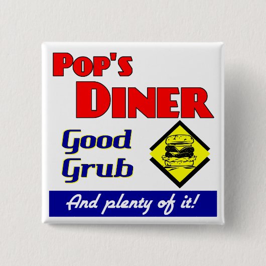 Poppen Diner Keuken Gezegde Pinback Vierkante Button 5,1 Cm (Voorkant)