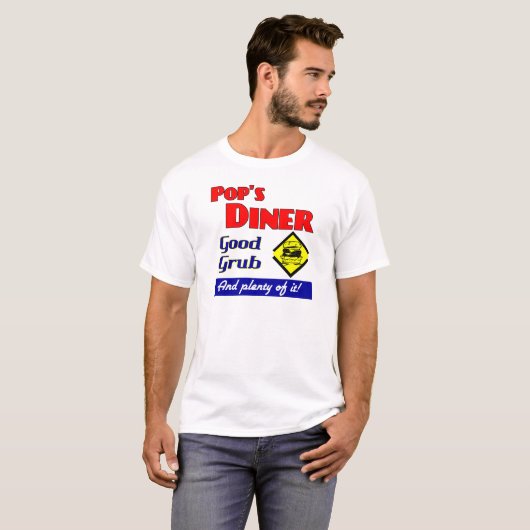 Poppen Diner Keuken Kunst T-shirt (Voorkant volledig)