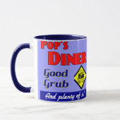 Poppen Diner Retro Art Koffie Mok (Links)