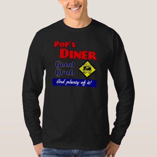 Poppen Diner Retro Keuken Kunst T-shirt (Voorkant)