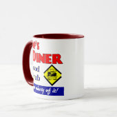 Poppen Diner Retro  Koffie Mok (Voorkant links)