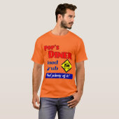 Poppen Diner Retro Restaurant Kunst T-shirt (Voorkant volledig)