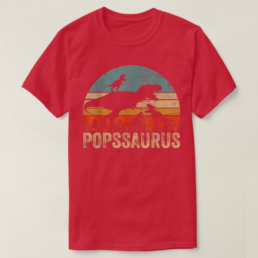 Poppen Dinosaur Popssaurus 3 Twee kinder kerstdage T-shirt (Design voorkant)