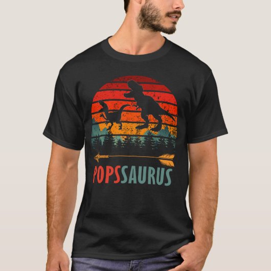 poppen dinosaur vaderdag t-shirt (Voorkant)