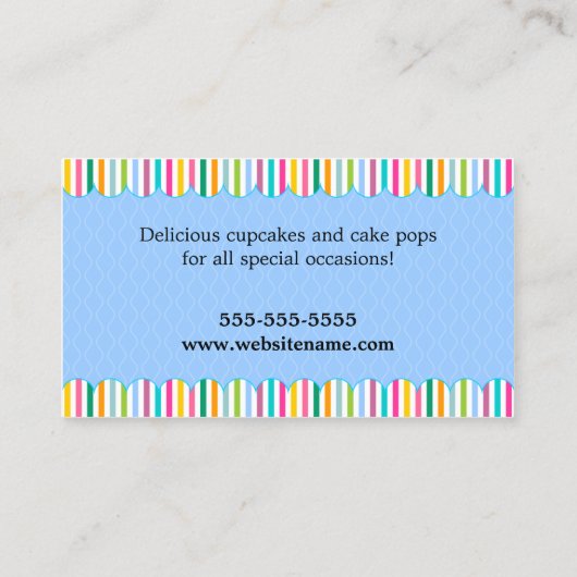 POPPEN DOUANECake Visitekaartje (Achterkant)