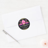 Poppen en bakkerijdozen ronde sticker (Envelop)