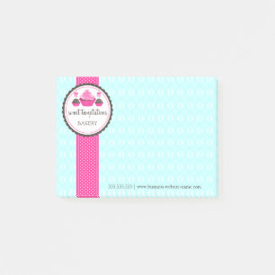 Poppen en cupcake Aqua Pink Post-it® Notes