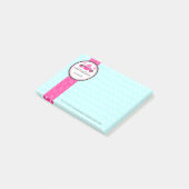 Poppen en cupcake Aqua Pink Post-it® Notes (Schuin)