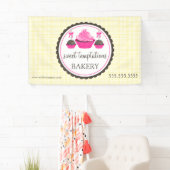 Poppen en cupcake spandoek (Insitu)