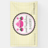 Poppen en cupcake spandoek (Verticaal)