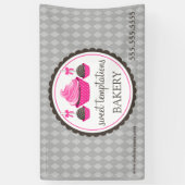Poppen en cupcake spandoek (Verticaal)