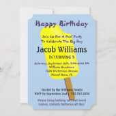 Poppen en ijsjes verjaardagsfeestje kaart (Voorkant)