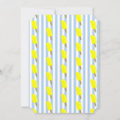 Poppen en ijsjes verjaardagsfeestje kaart (Achterkant)