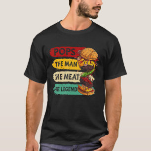 Poppen Funny Man Het vlees BBQ Lover Cute Bur T-shirt