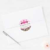 Poppen gebakken bakkerijdozen ronde sticker (Envelop)