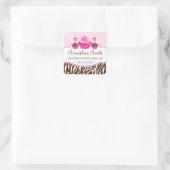Poppen gebakken bakkerijdozen vierkante sticker (Tas)