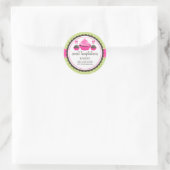 Poppen gebakken dozen ronde sticker (Tas)