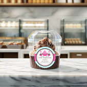 Poppen gebakken dozen ronde sticker