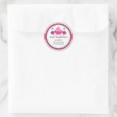 Poppen gebakken dozen ronde sticker (Tas)