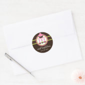 Poppen gebakken dozen ronde sticker (Envelop)