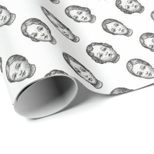 Poppen Gezichten Cadeaupapier