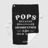 Poppen | Grootvader is voor oude jongens Golfhanddoek (Insitu)
