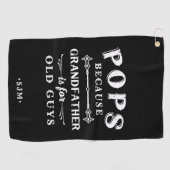 Poppen | Grootvader is voor oude jongens Golfhanddoek (Horizontaal)