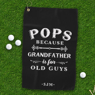 Poppen Grootvader is voor oude jongens Golfhanddoek