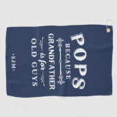 Poppen | Grootvader is voor oude jongens Golfhanddoek (Horizontaal)