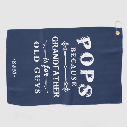 Poppen | Grootvader is voor oude jongens Golfhanddoek (Horizontaal)