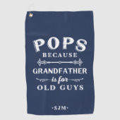 Poppen | Grootvader is voor oude jongens Golfhanddoek (Voorkant)