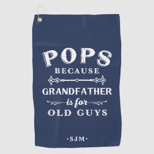 Poppen | Grootvader is voor oude jongens Golfhanddoek (Voorkant)