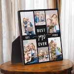 Poppen Grootvader Kleinkinderen Fotocollage Fotoplaat<br><div class="desc">Leg de liefde tussen Poppen en zijn kleinkinderen vast met onze Grootvader Kleinkinderen Fotocollage Plaque. Deze gepersonaliseerde plaquette is voorzien van een hartverwarmende fotocollage, die prachtig gekoesterde momenten toont die Poppy en zijn geliefde kleinkinderen delen. Rondom de foto's is de vertederende titel 'Poppen', die een speciale touch aan het ontwerp...</div>