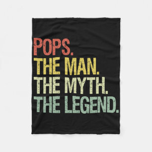Poppen Het Man De mythe De legende Vaders Gift Fleece Deken