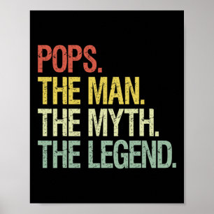Poppen Het Man De mythe De legende Vaders Gift Poster