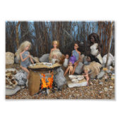 Poppen in de prehistorie. foto afdruk (Voorkant)