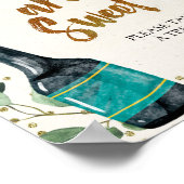 Poppen in flessen Babies zijn zoete Baby showers Poster (Hoek)