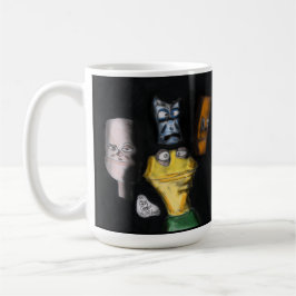 Poppen in het donker ( Erica Crooks poppenkunst ) Koffiemok