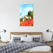 POPPEN IN TUSCANY CANVAS AFDRUK (Insitu (Slaapkamer))