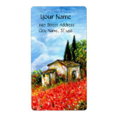 POPPEN IN TUSCANY ETIKET (Voorkant)