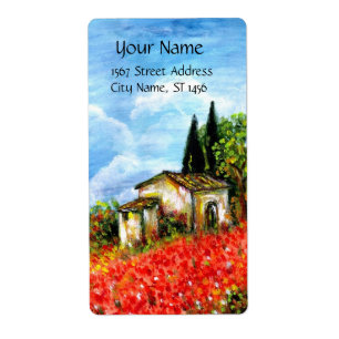 POPPEN IN TUSCANY ETIKET