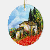 POPPEN IN TUSCANY KERAMISCH ORNAMENT (Links)