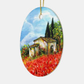 POPPEN IN TUSCANY KERAMISCH ORNAMENT (Links)