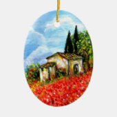 POPPEN IN TUSCANY KERAMISCH ORNAMENT (Voorkant)