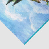 POPPEN IN TUSCANY LANDSCAPE TISSUEPAPIER (Detail)