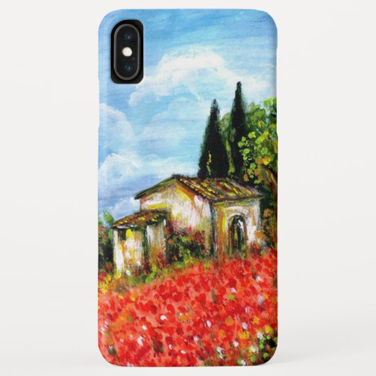 POPPEN IN TUSCANY/Landschap met Vloervelden Case-Mate iPhone Case (Achterkant)