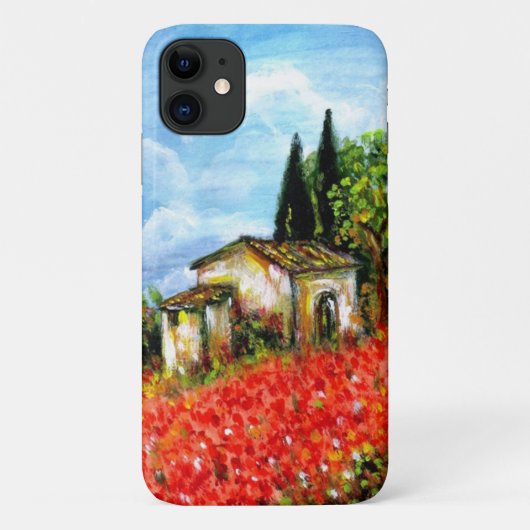 POPPEN IN TUSCANY/Landschap met Vloervelden Case-Mate iPhone Case (Achterkant)