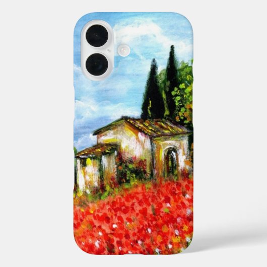 POPPEN IN TUSCANY/Landschap met Vloervelden Case-Mate iPhone Case (Achterkant)