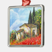 POPPEN IN TUSCANY METALEN ORNAMENT (Links)